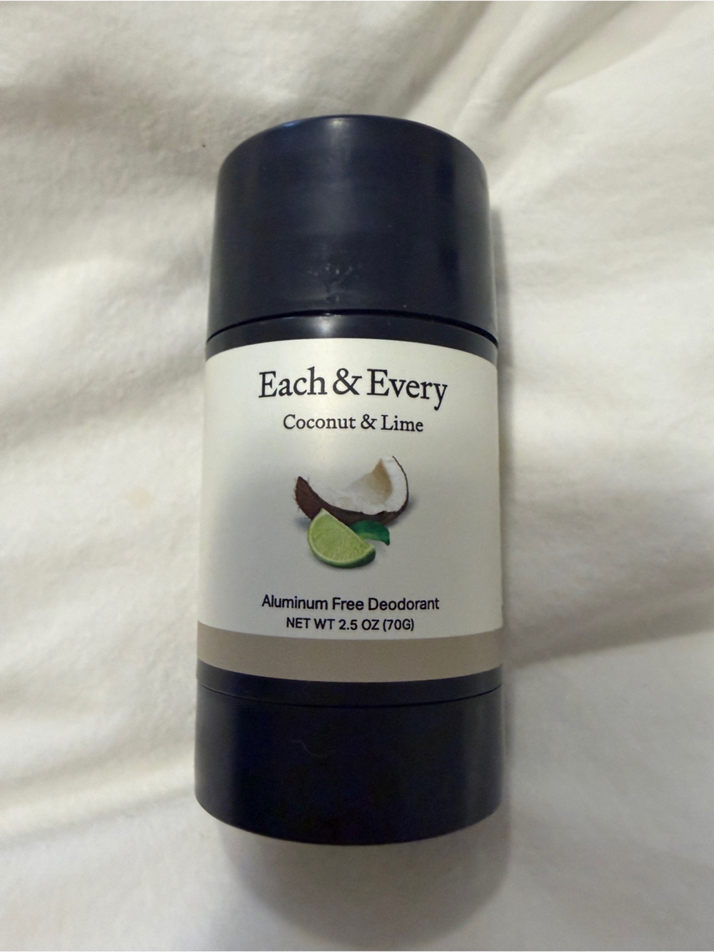 Coconut & Lime Aluminum-Free Deodorant - Natural White